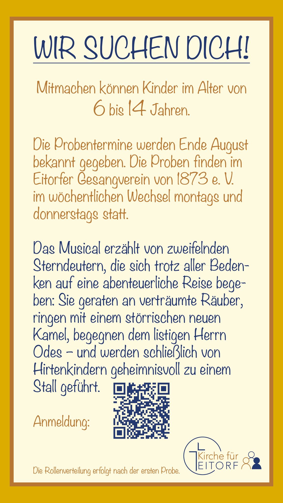 Einladung Weihnachtsmusical